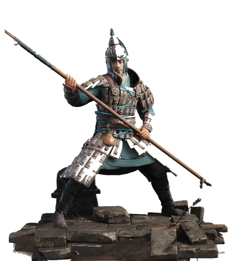 Heavy Halberdiers in-game render from the playtest