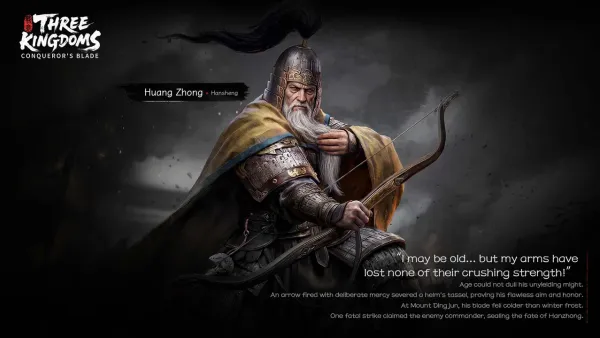 Huang Zhong, Three Kingdoms Spirit